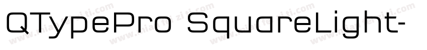 QTypePro SquareLight字体转换